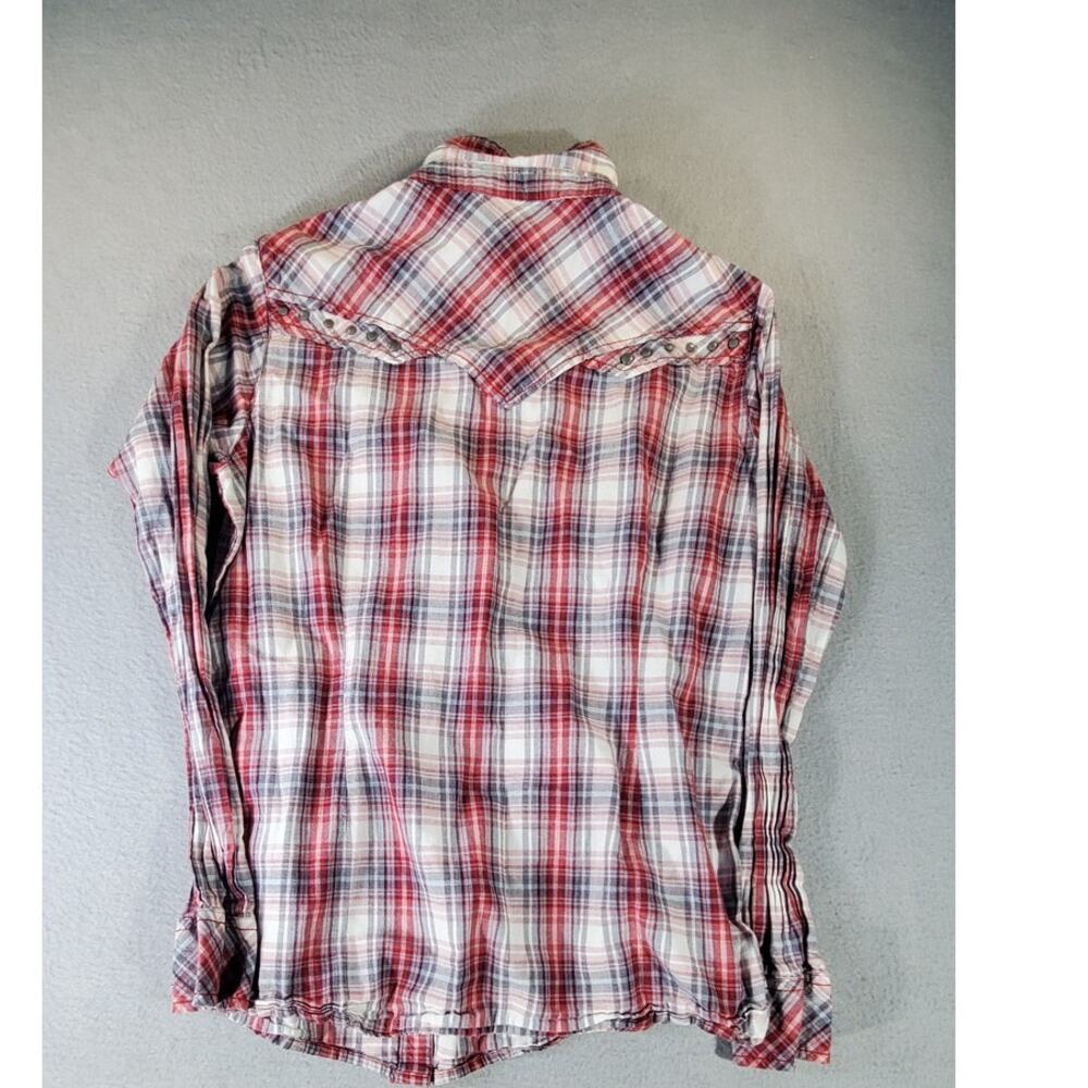 Ariat Women’s Plaid Western Shirt Small Pearl Snap Rodeo Cowgirl festival - Picture 10 of 10